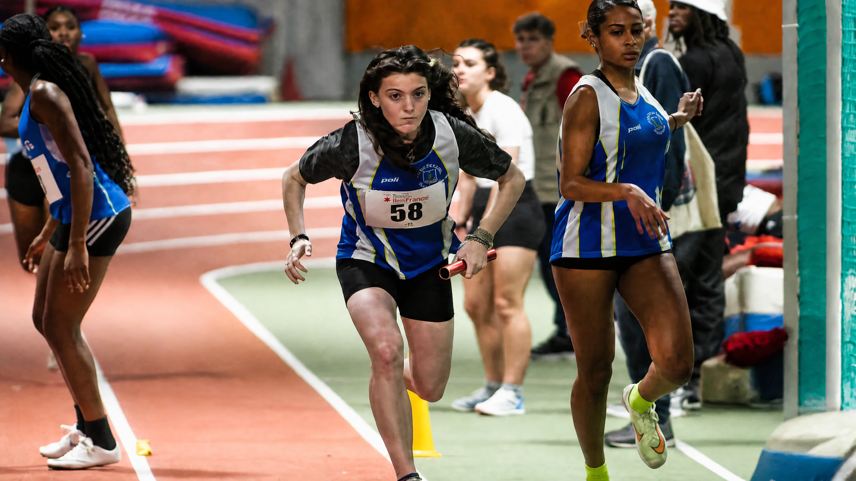 Départ d’une course avec les athlètes d’AC Colombes