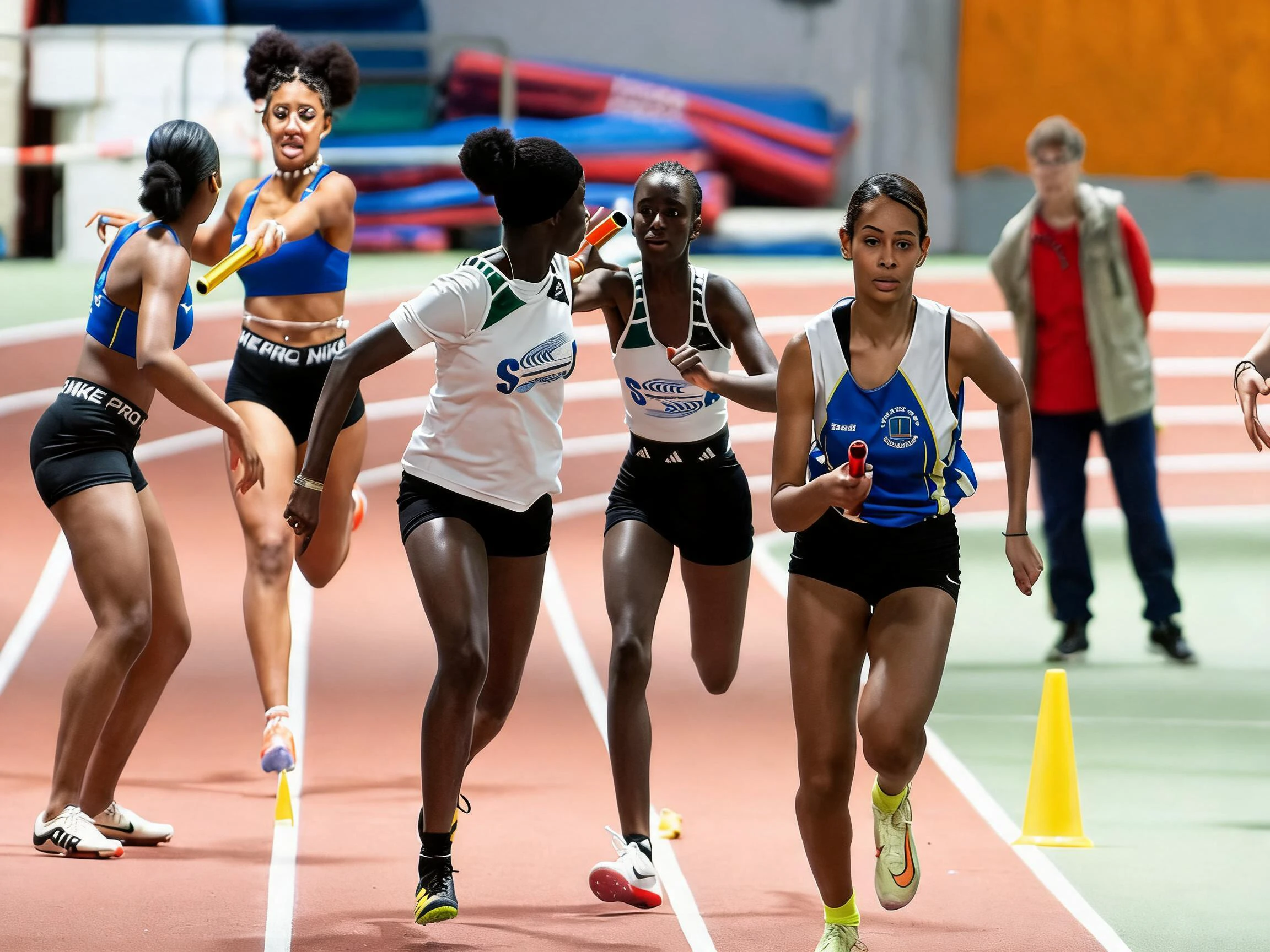Relais AC Colombes en compétition