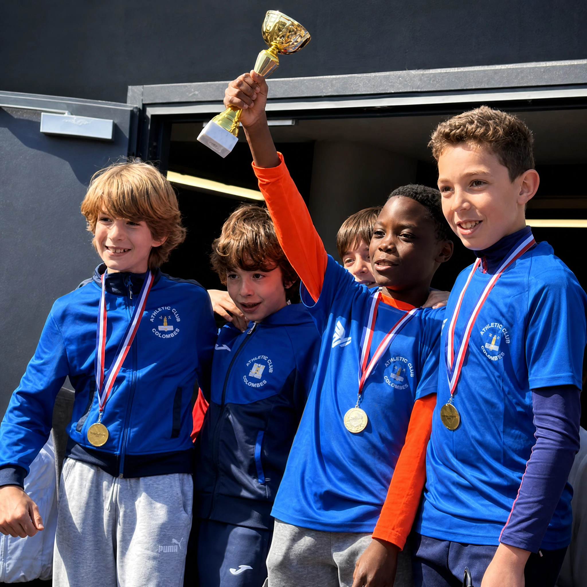 Jeunes athlètes de l’école d’athlétisme d’AC Colombes